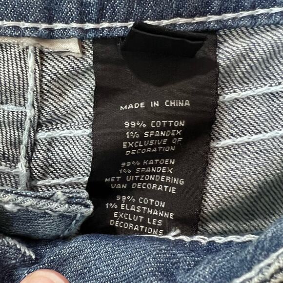 New Harley Davidson Low Rise Distressed Boot Cut Jeans Women 8 NWOT Pockets - Picture 11 of 11